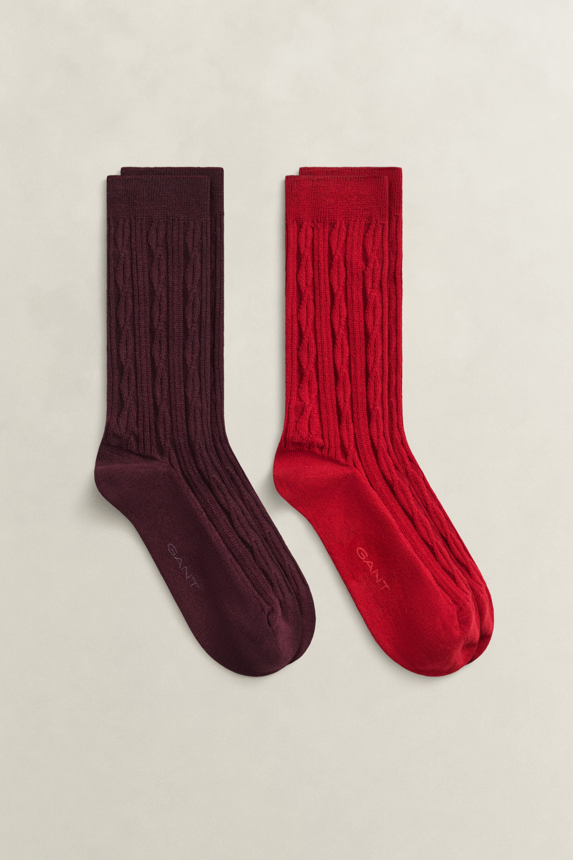 Confezione regalo con 2 paia di calzini a trecce
