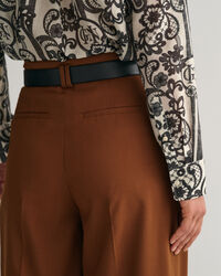 Camicia con stampa Lace in seta e cotone relaxed fit