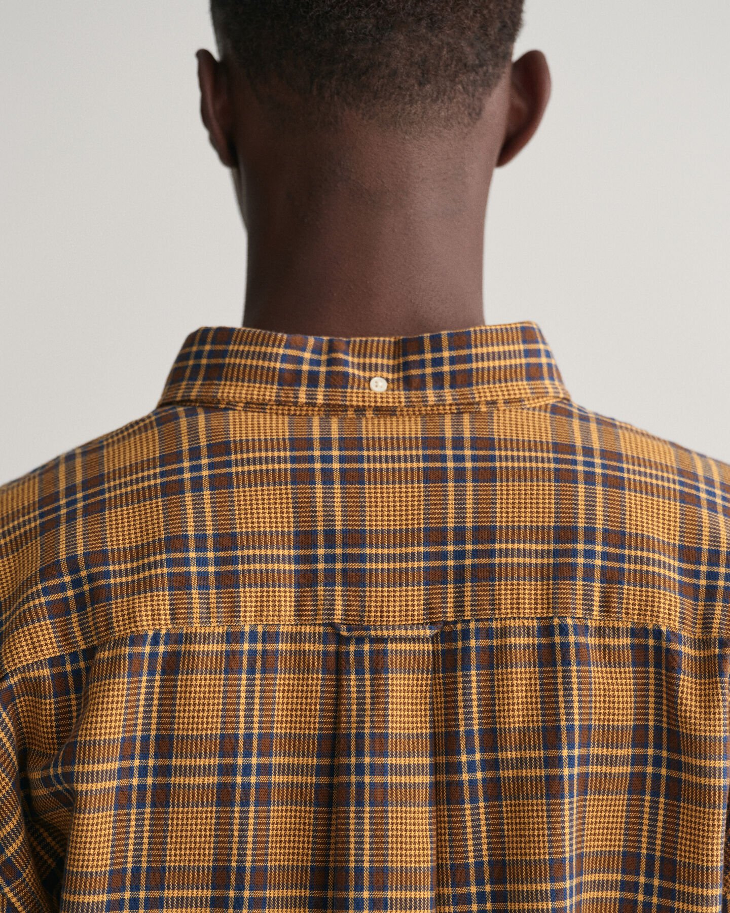 Camicia a quadri testurizzata relaxed fit