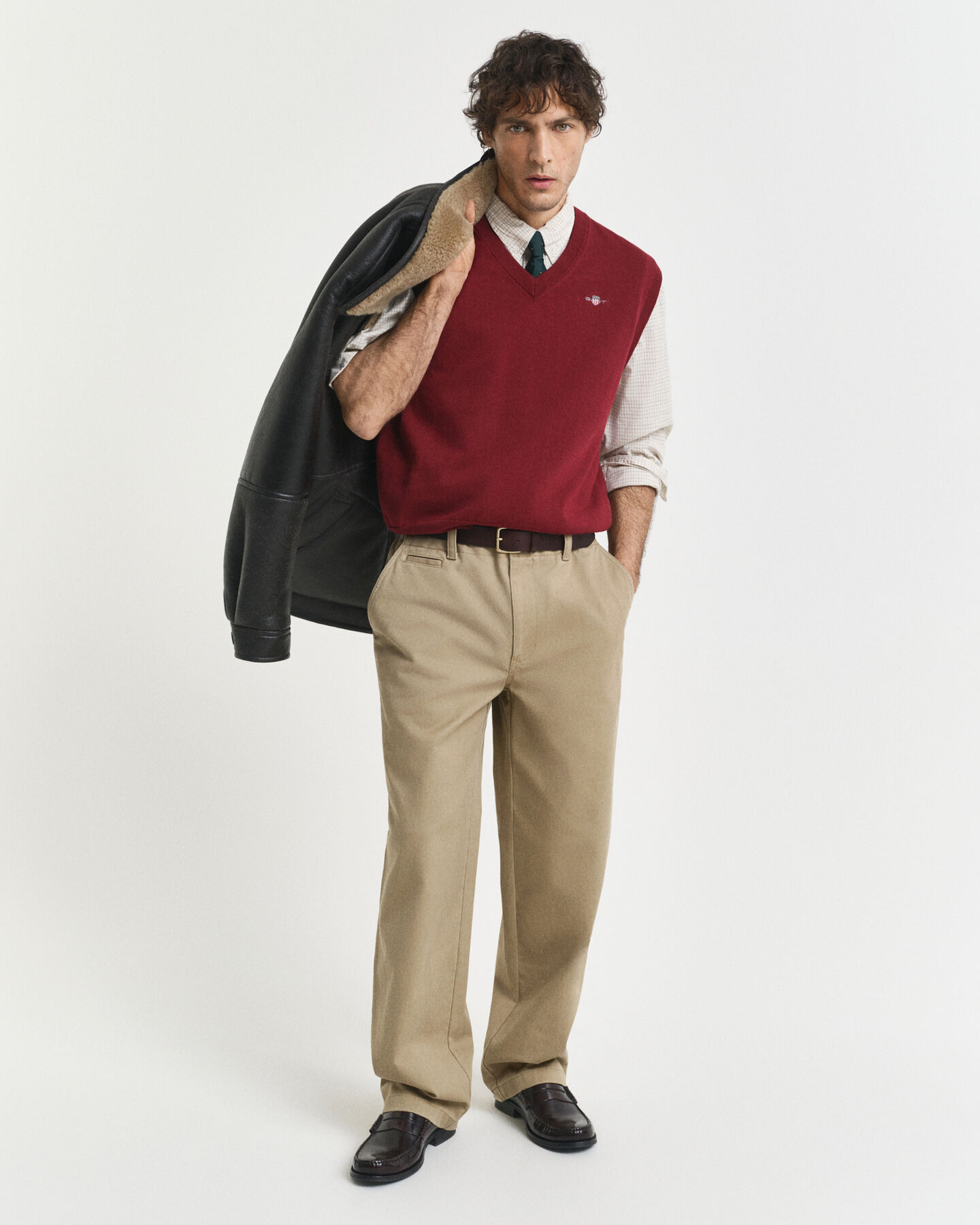 Piumino smanicato in cotone classico