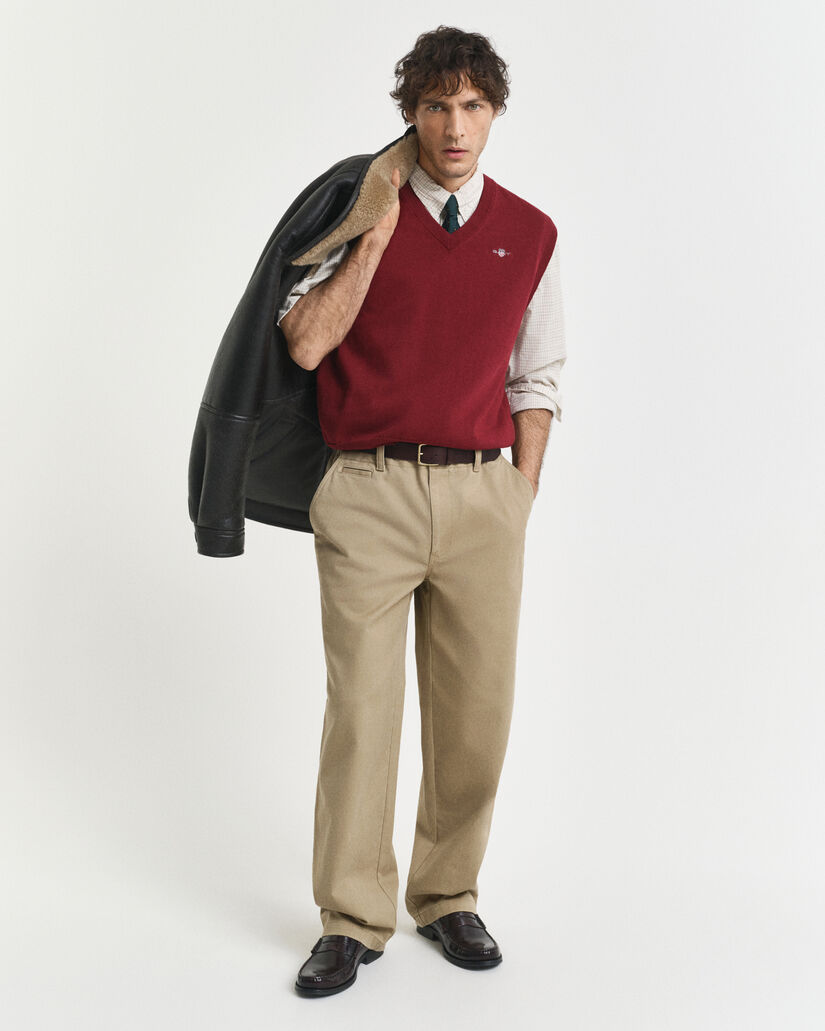 Piumino smanicato in cotone classico