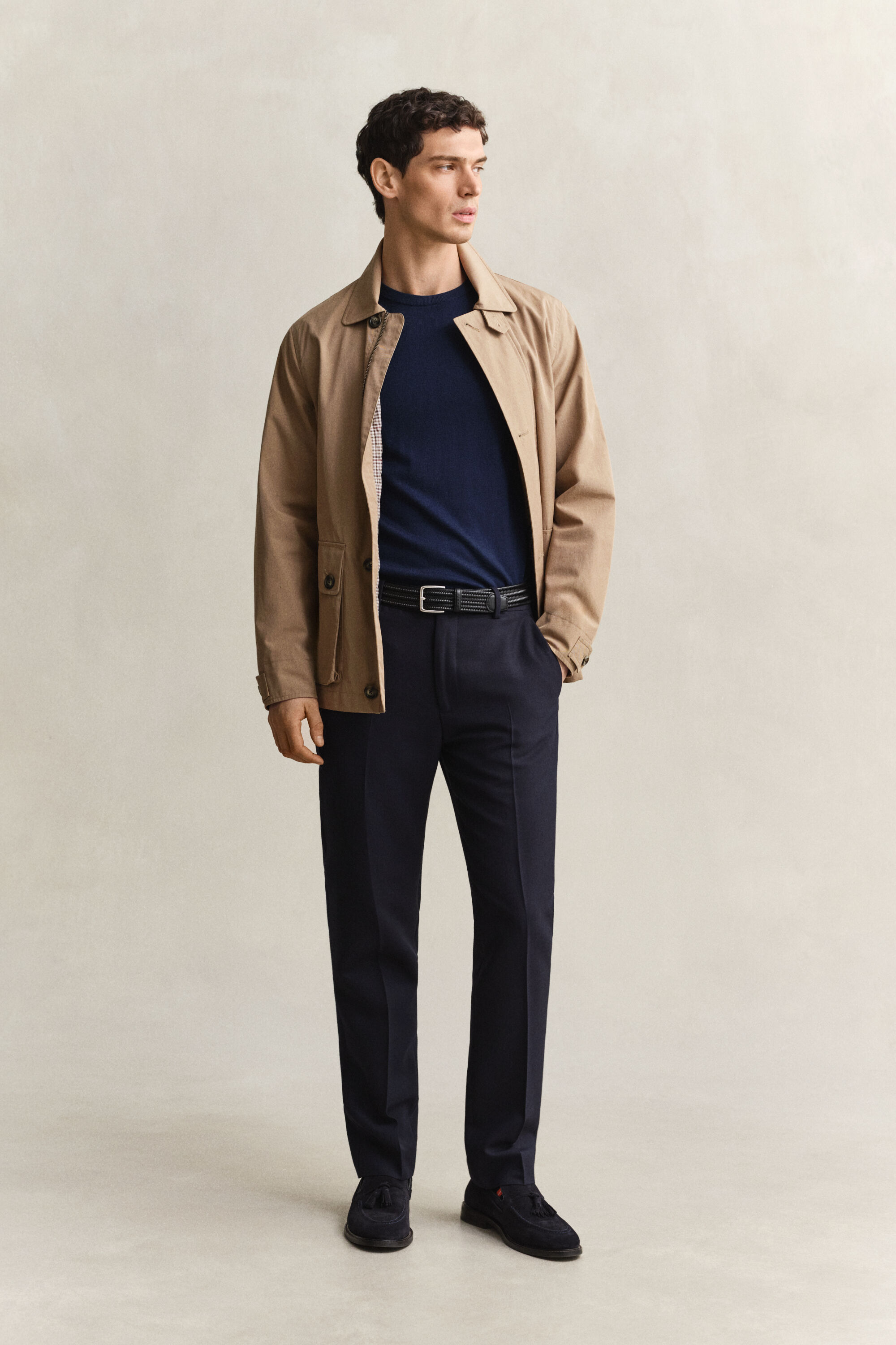 Maglia girocollo in lana merino