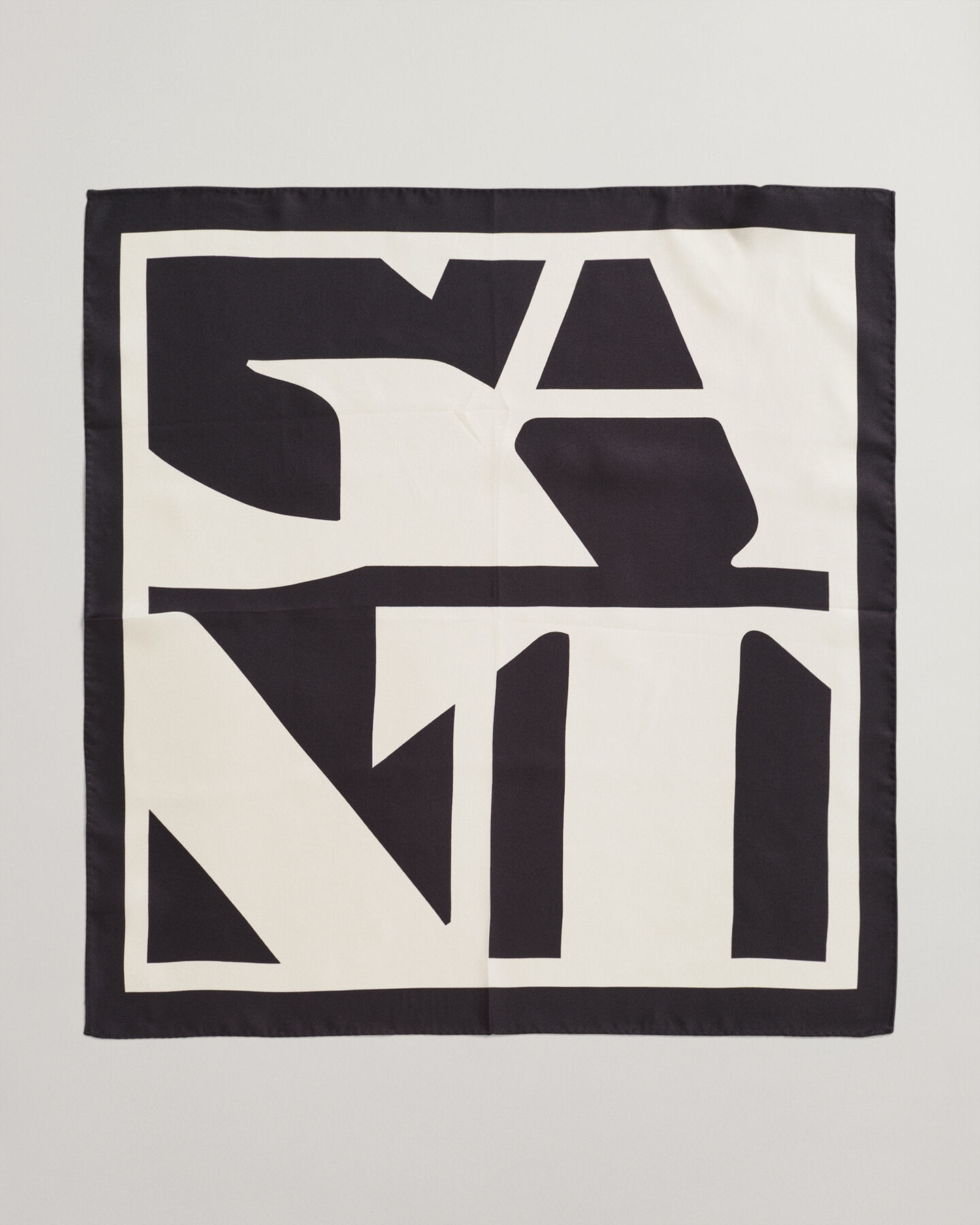 Sciarpa in seta Quadrat Logo