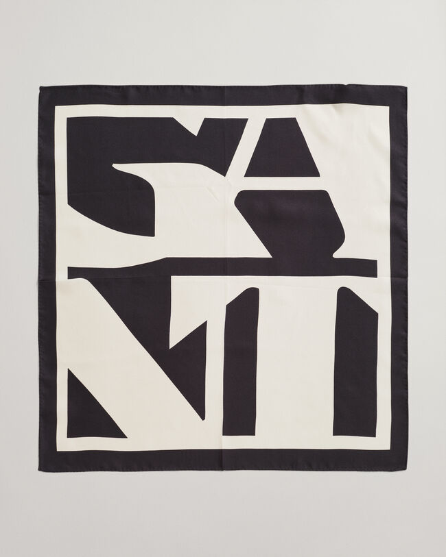 Sciarpa in seta Quadrat Logo