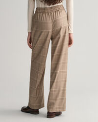 Pantaloni pull-on a quadri relaxed fit