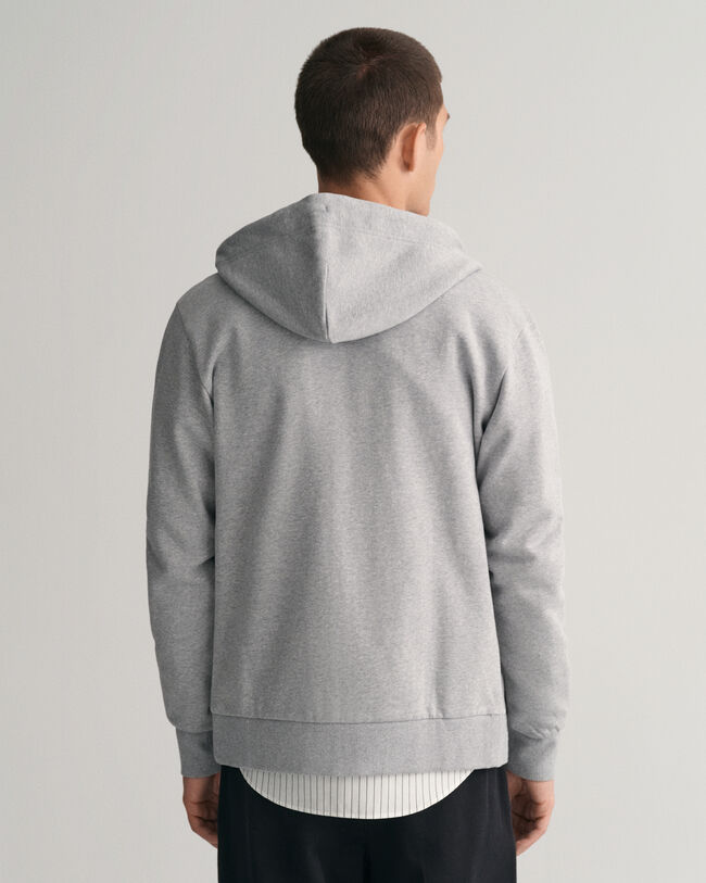 Felpa con zip e cappuccio Tonal Shield