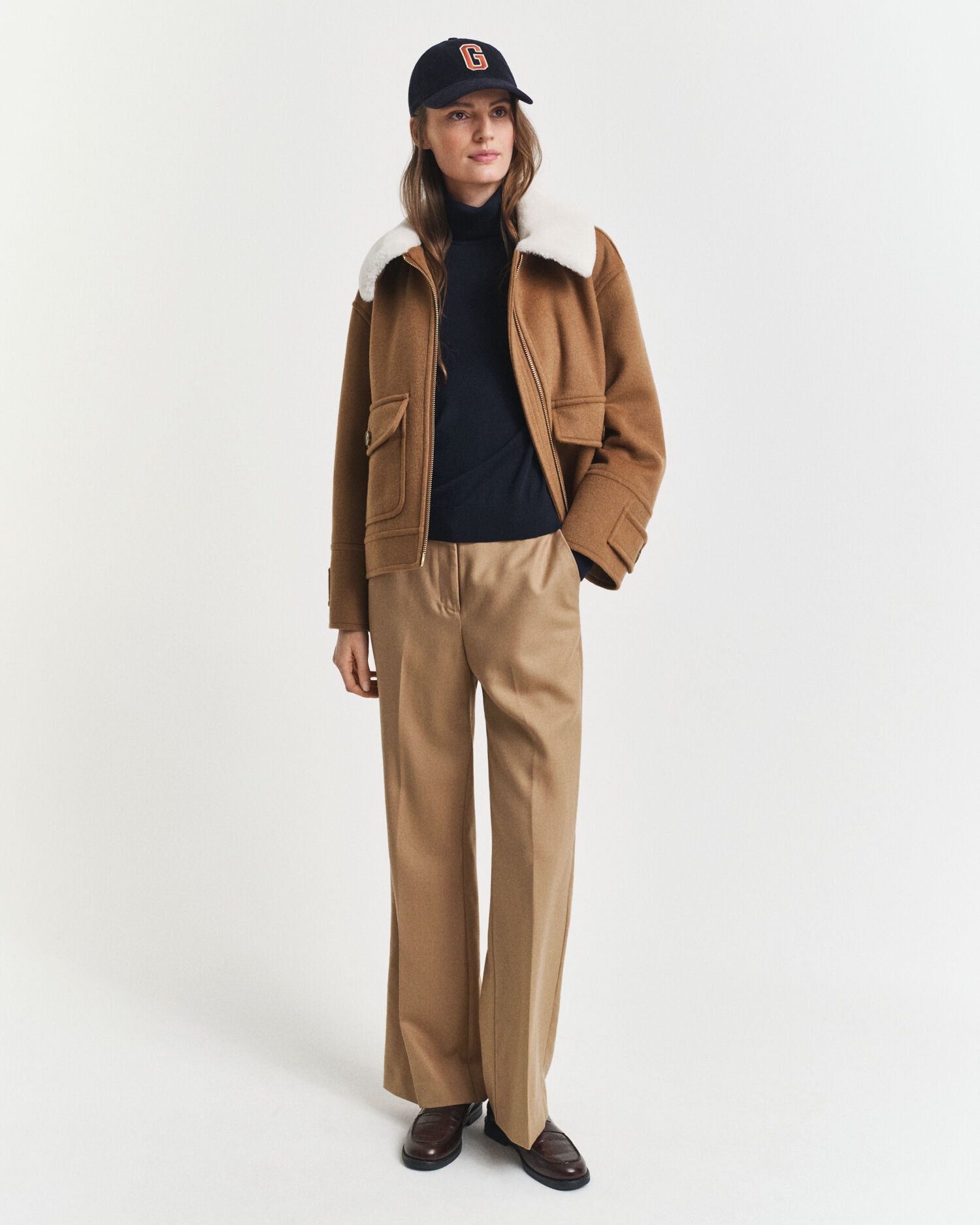 Maglia a collo alto in finissima lana merino