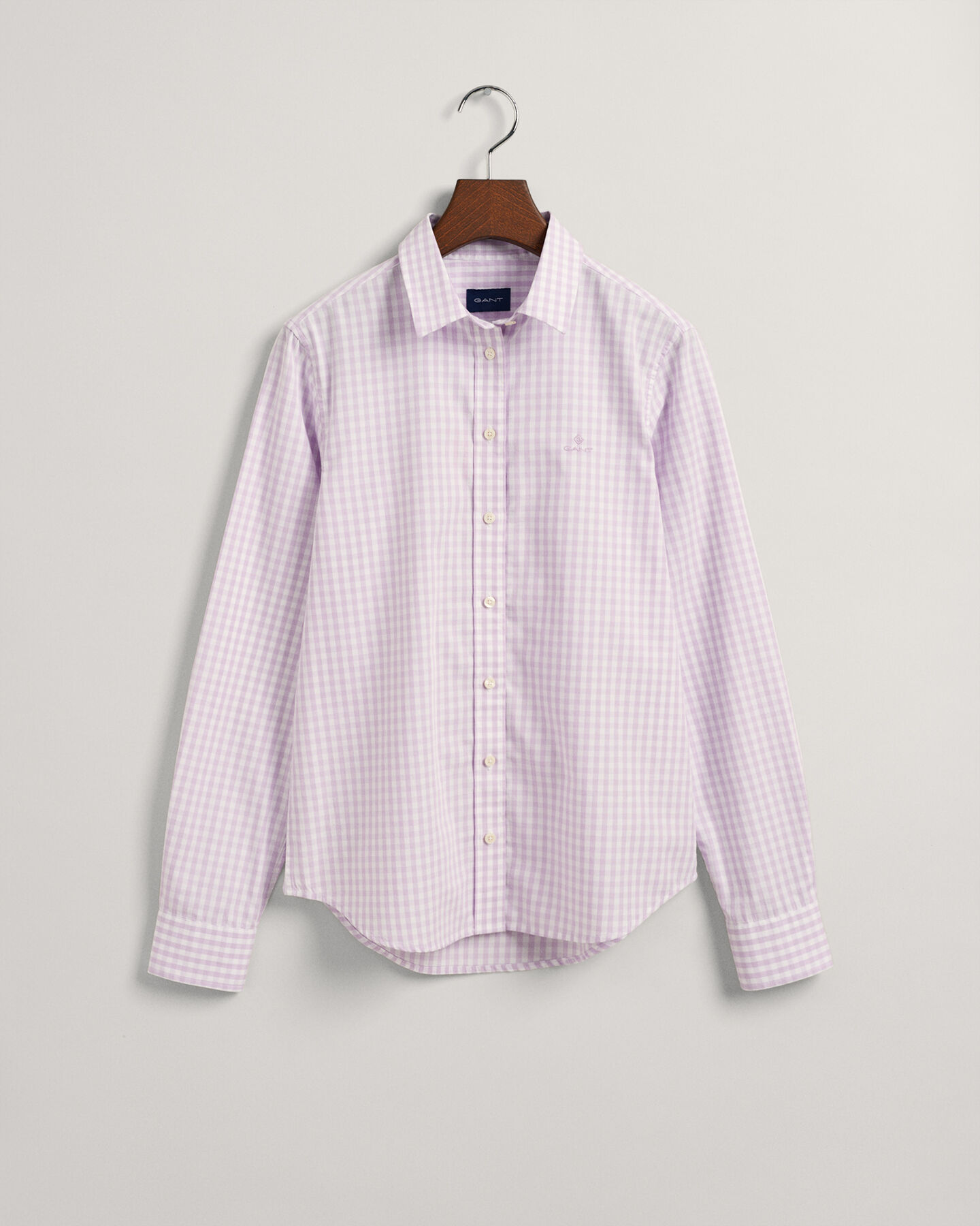 Camicia in broadcloth a quadri percalle regular fit