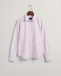 Camicia in broadcloth a quadri percalle regular fit