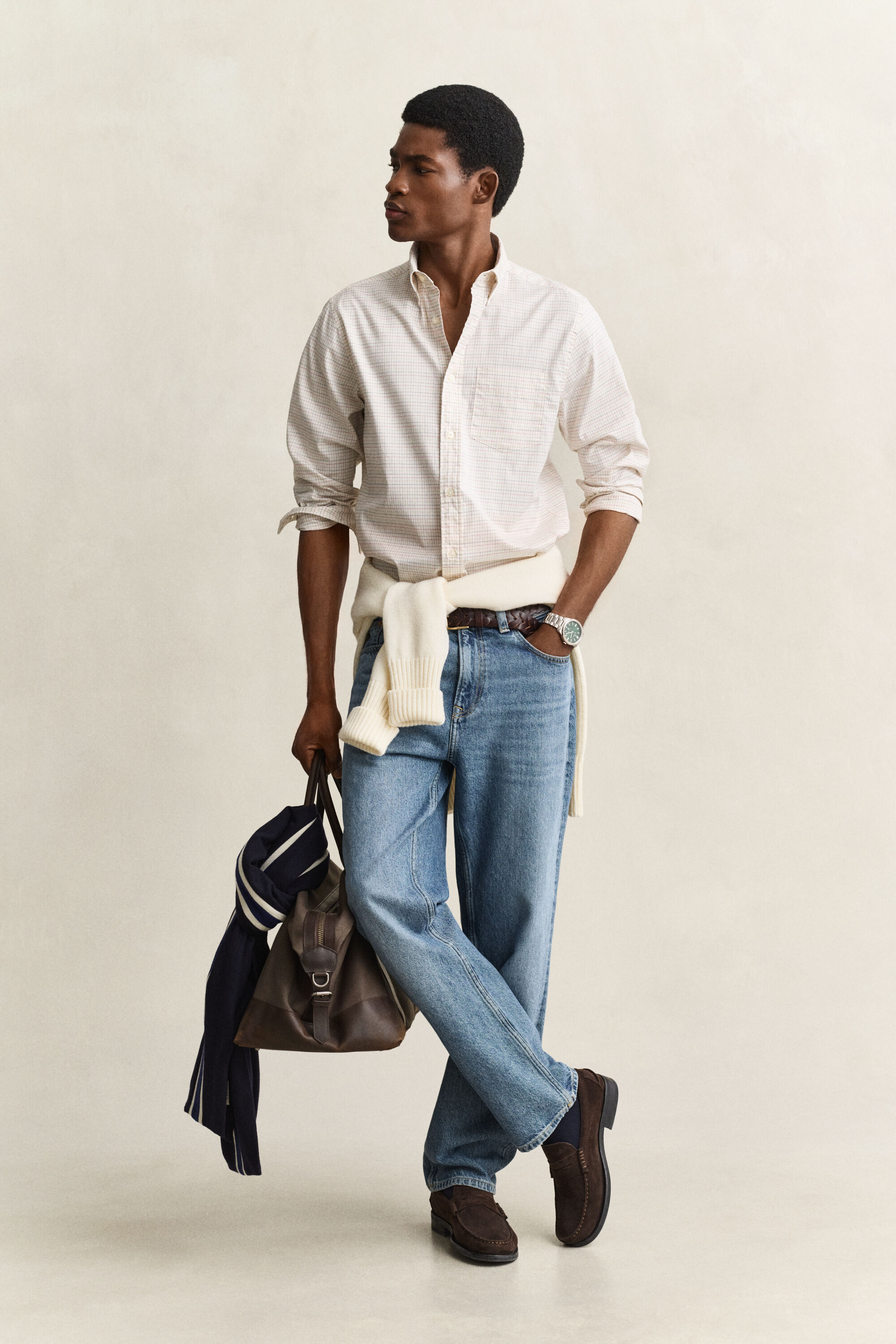 Camicia Oxford a quadri Gant x Yale