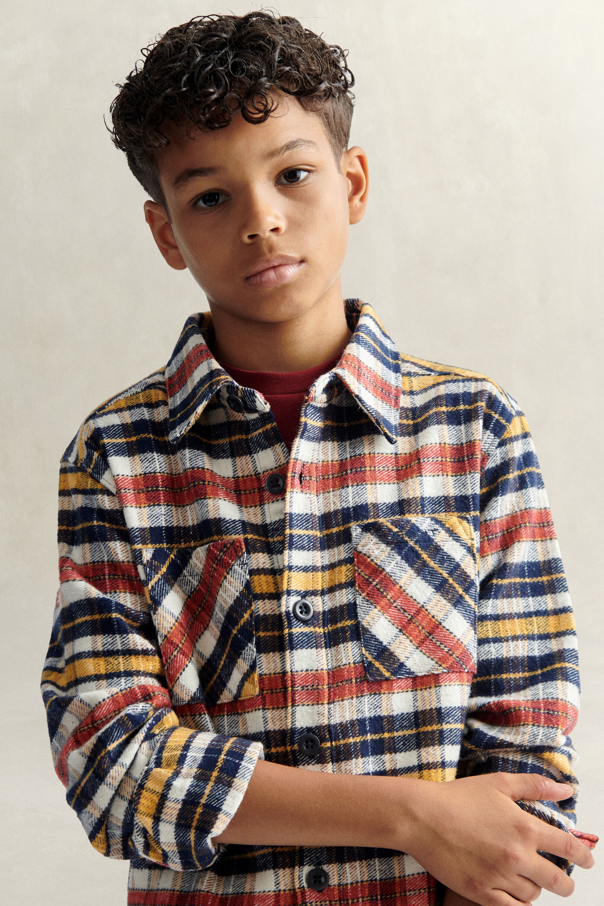 Camicia giacca a quadri Teen Boys