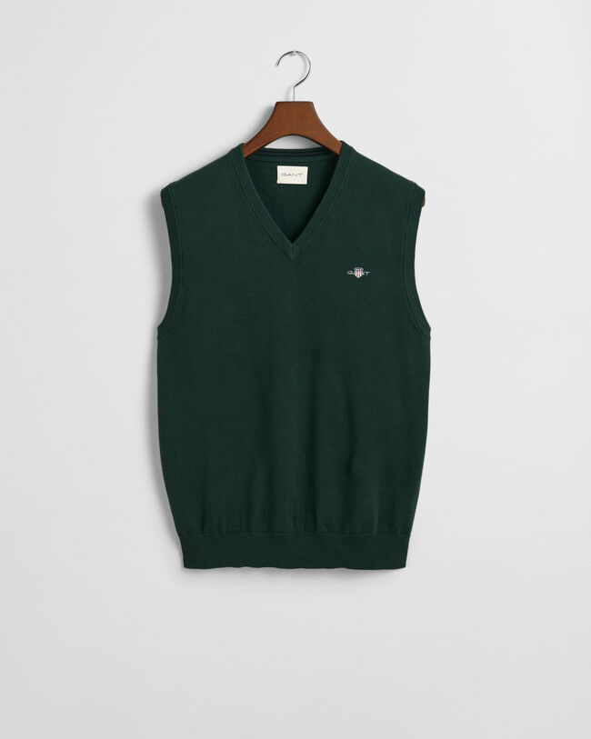 Piumino smanicato in cotone classico