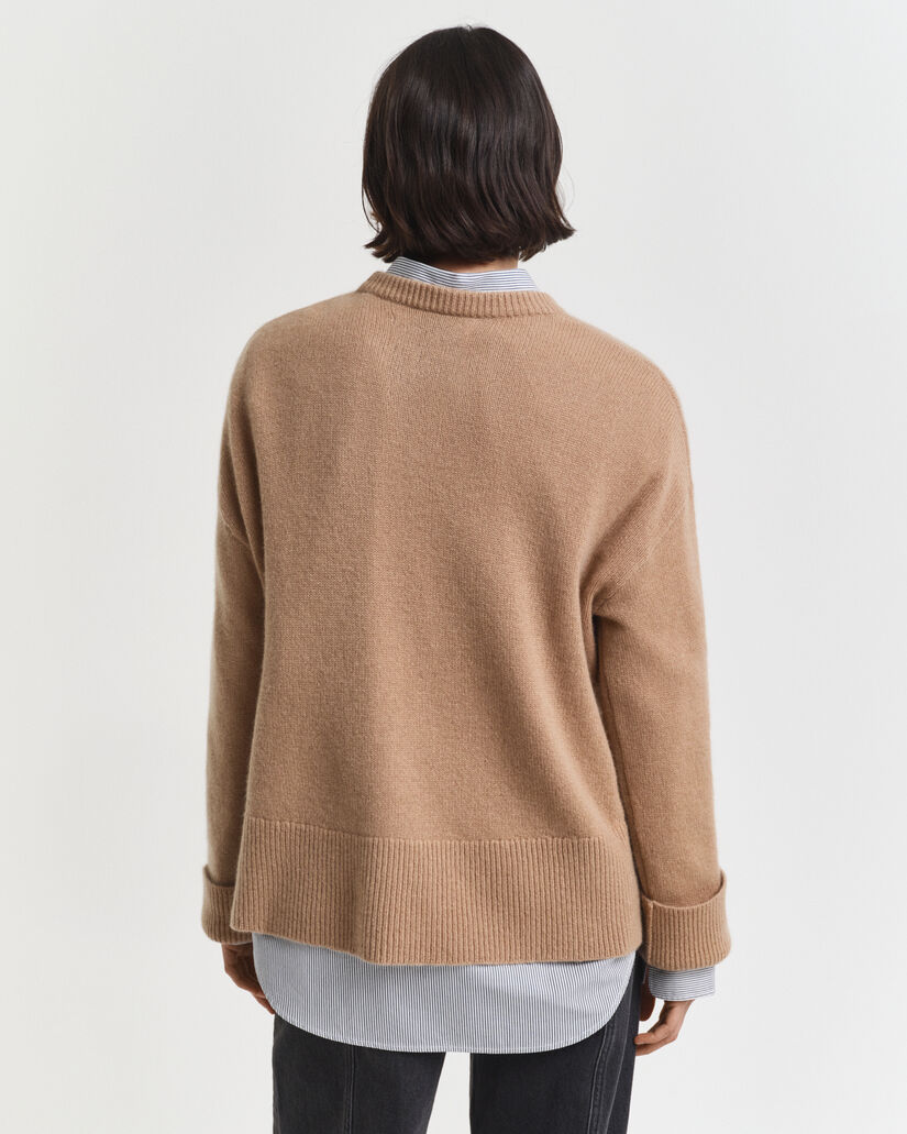 Maglia girocollo in cashmere