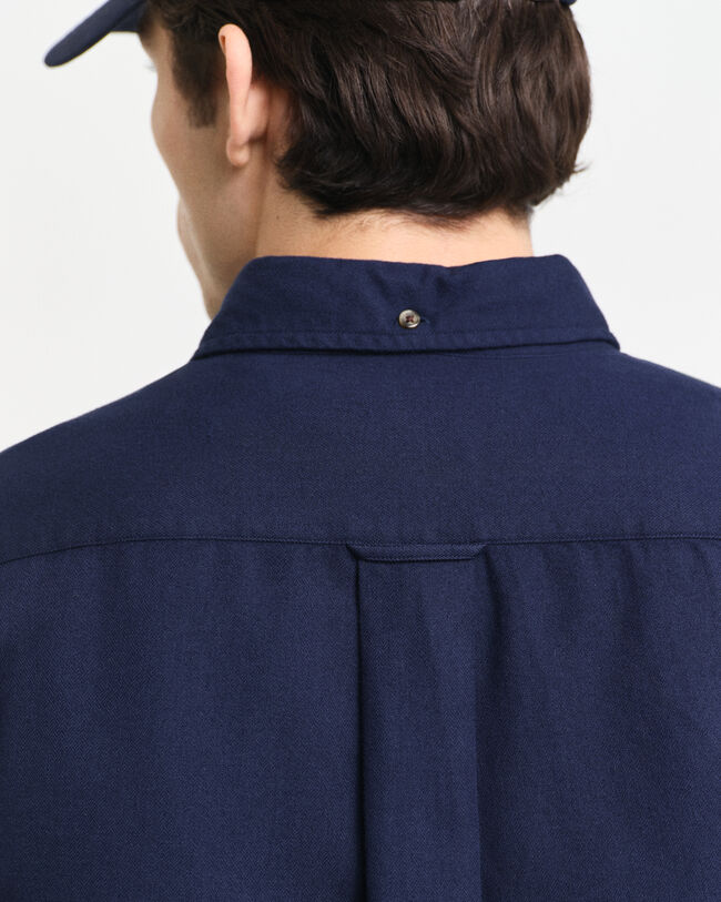 Camicia in flanella con motivo a spina di pesce regular fit