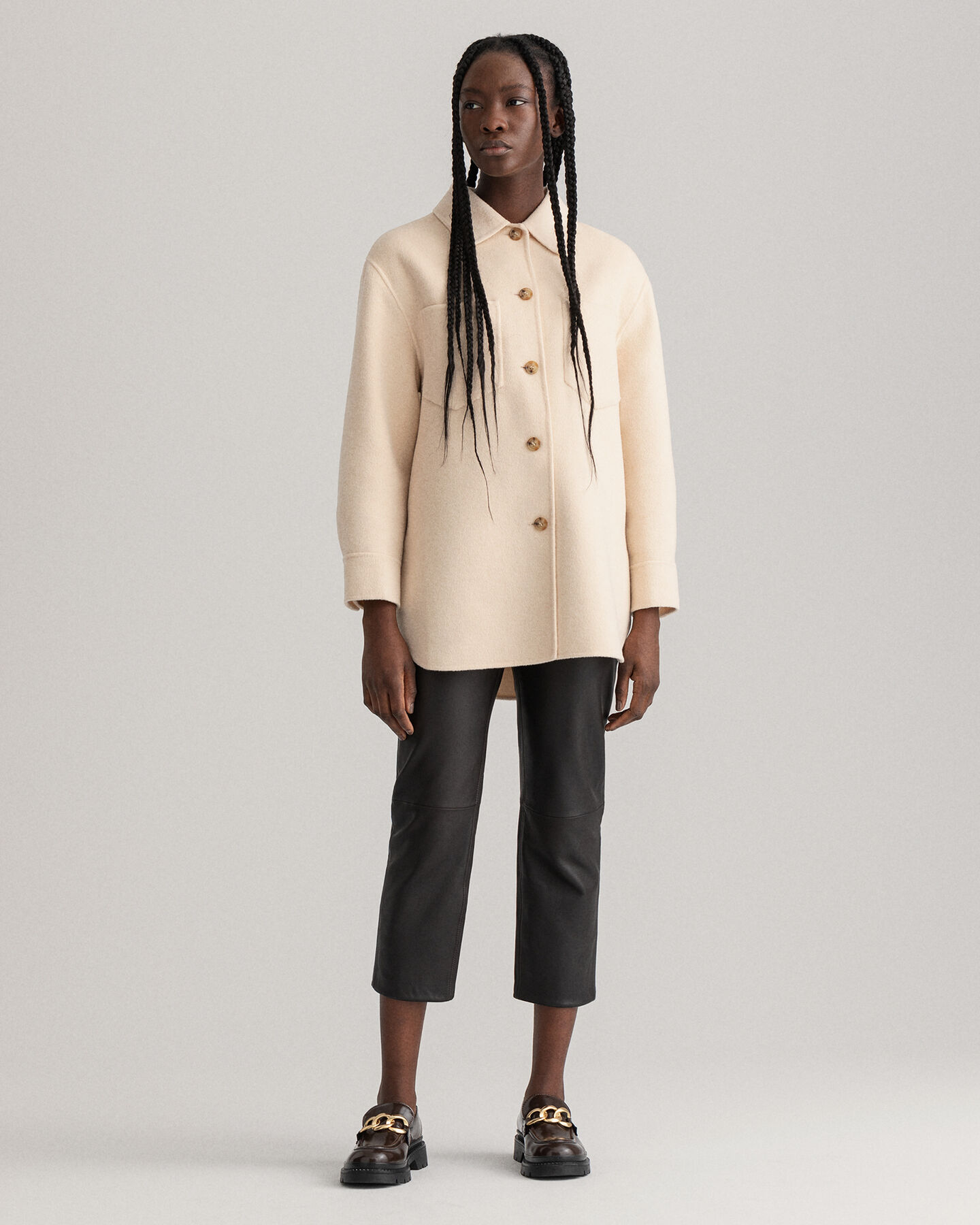 Giacca-camicia cucita a mano