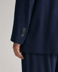 Blazer di lino elasticizzato regular fit