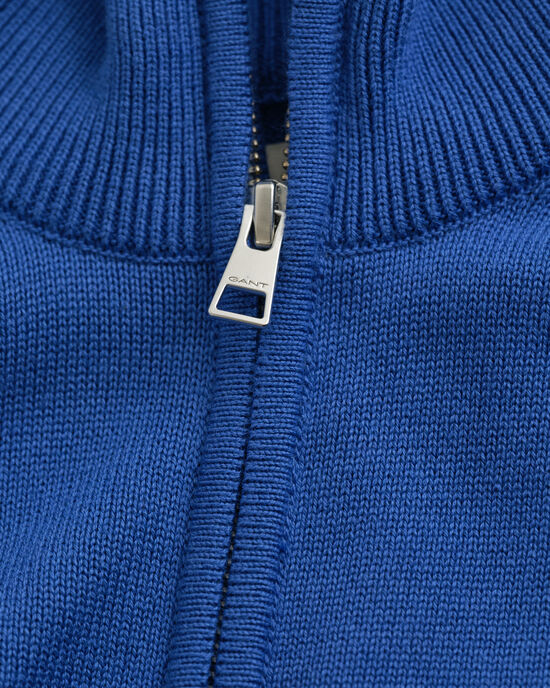 Cardigan in cotone casual con zip