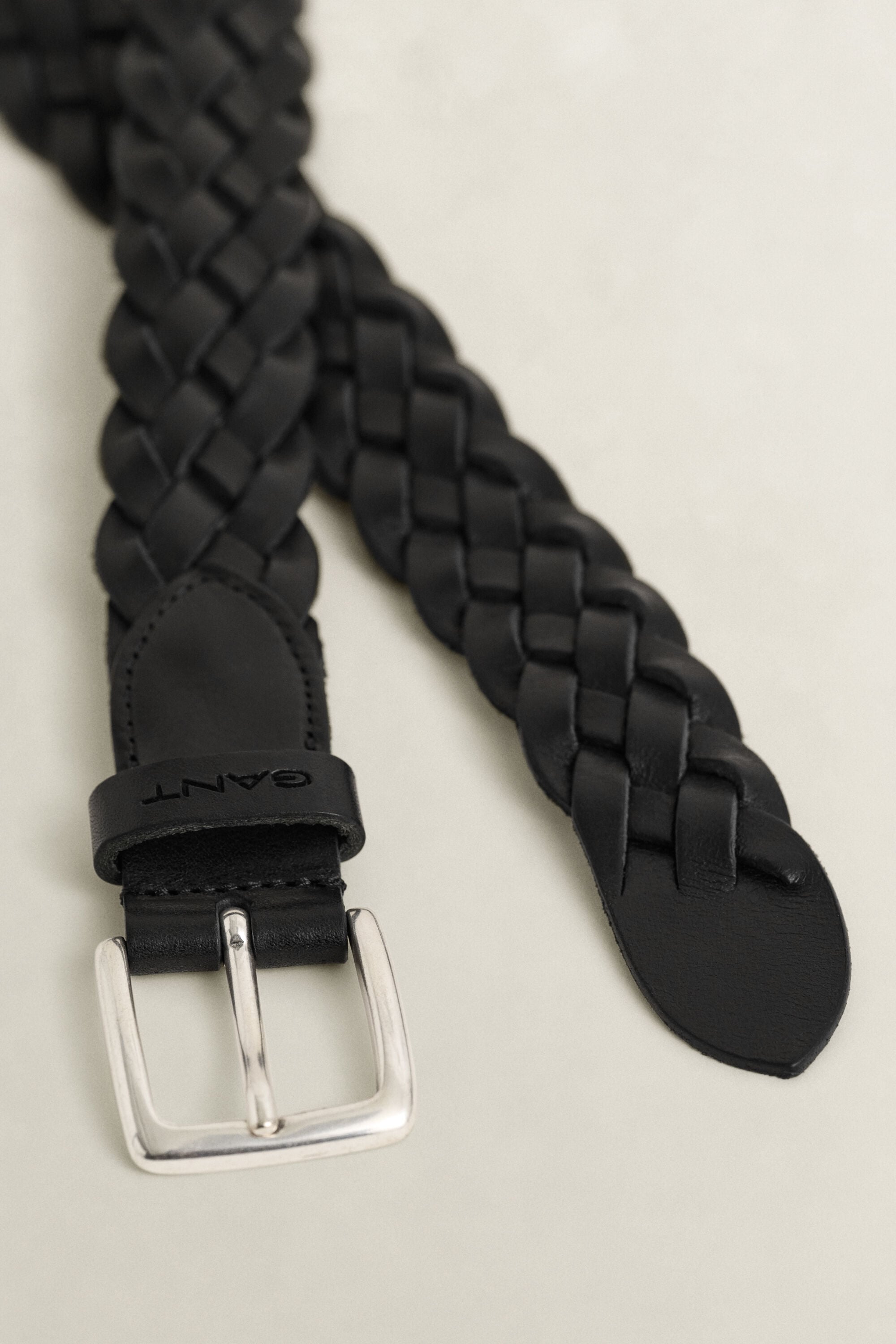 Cintura in pelle intrecciata