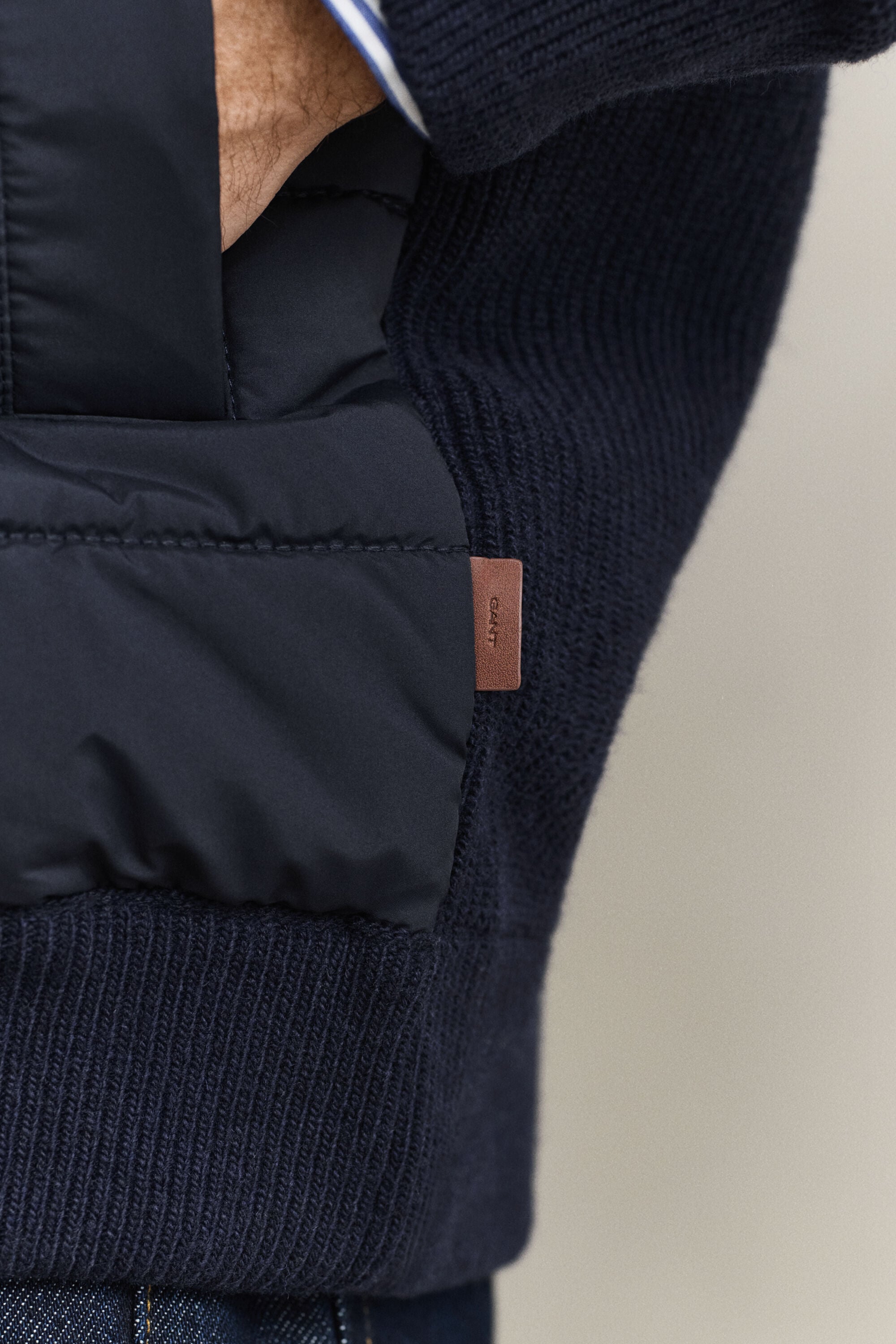 Cardigan con zip Hybrid