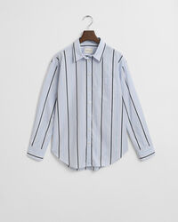 Camicia classica in popeline a righe relaxed fit