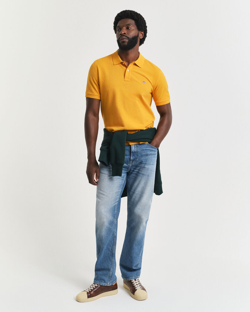 Polo Shield in piqu&eacute; regular fit