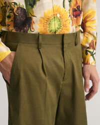 Pantaloncini da abito in misto lino-cotone