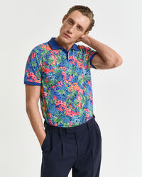 Polo stampa Tropical multicolore