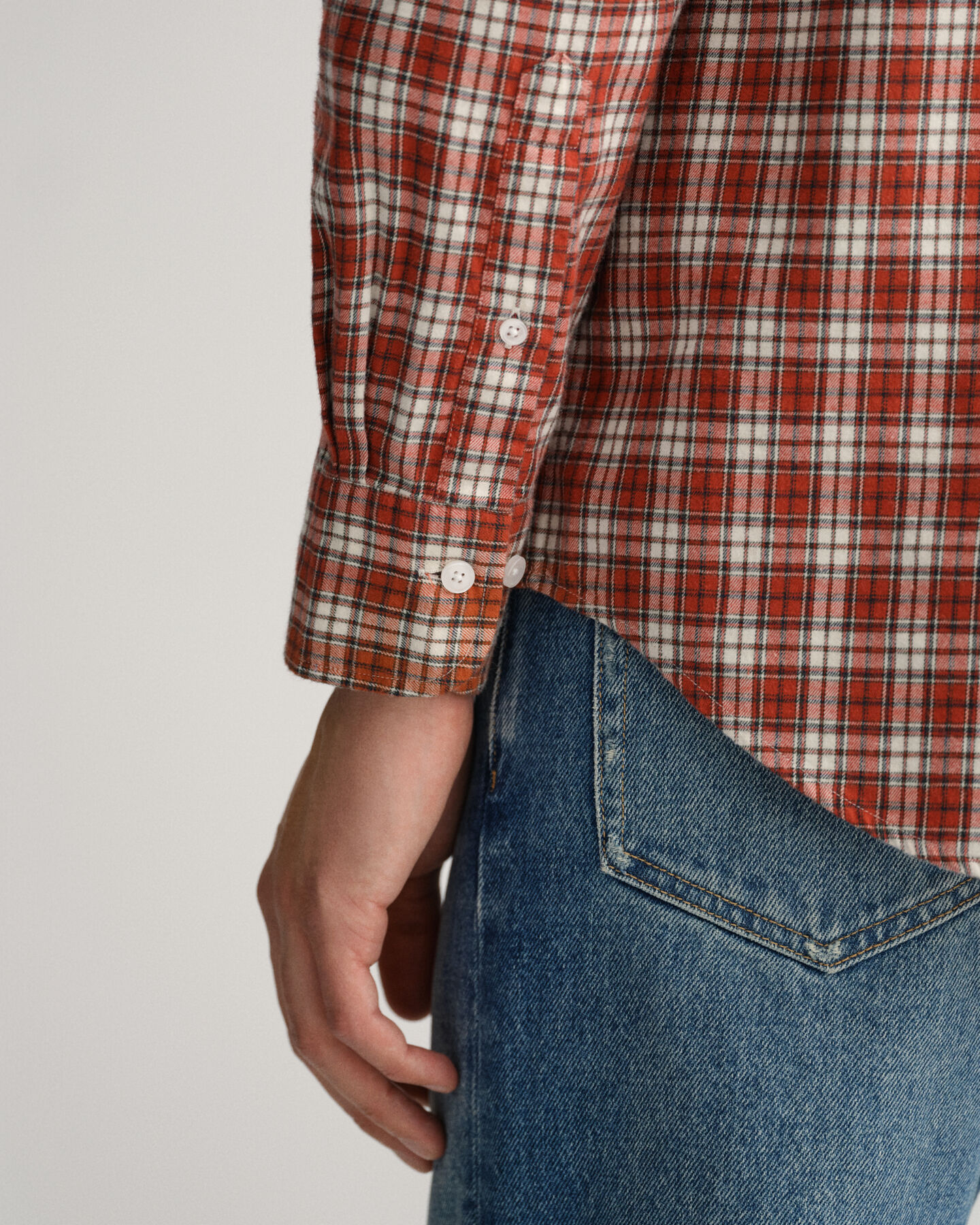 Camicia a quadri in flanella regular fit