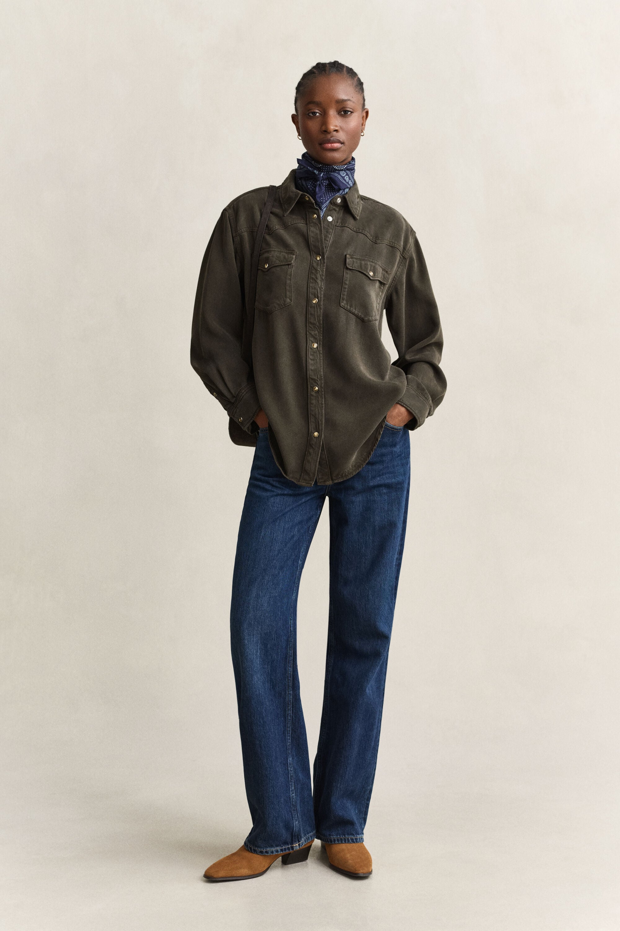 Camicia Ranger in twill di jeans