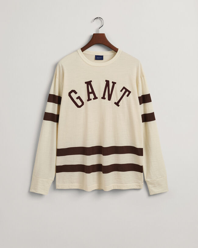 T-shirt in jersey di lana a maniche lunghe