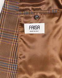 Blazer in lana a quadri relaxed fit