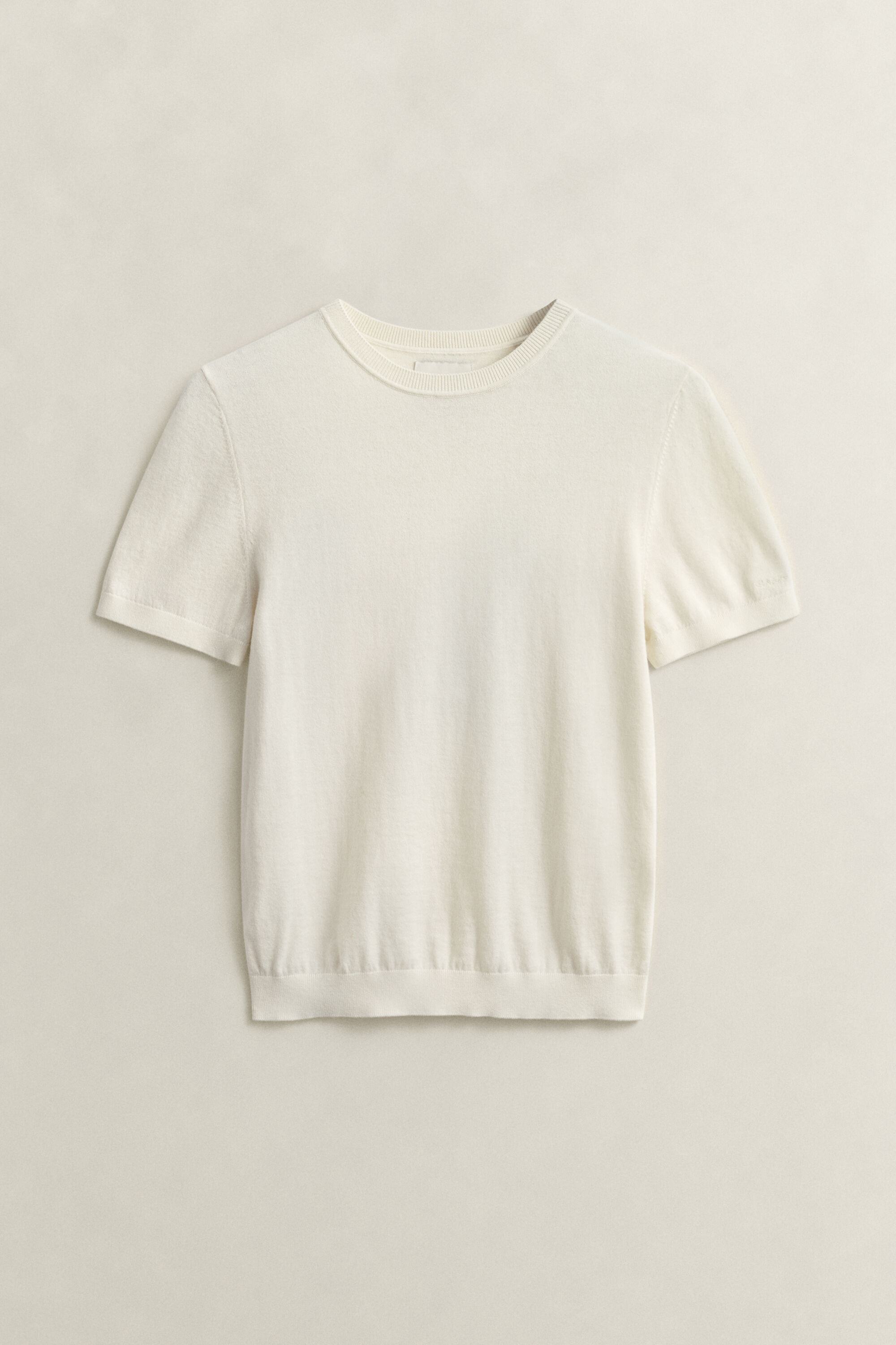 Maglia girocollo leggera a maniche corte