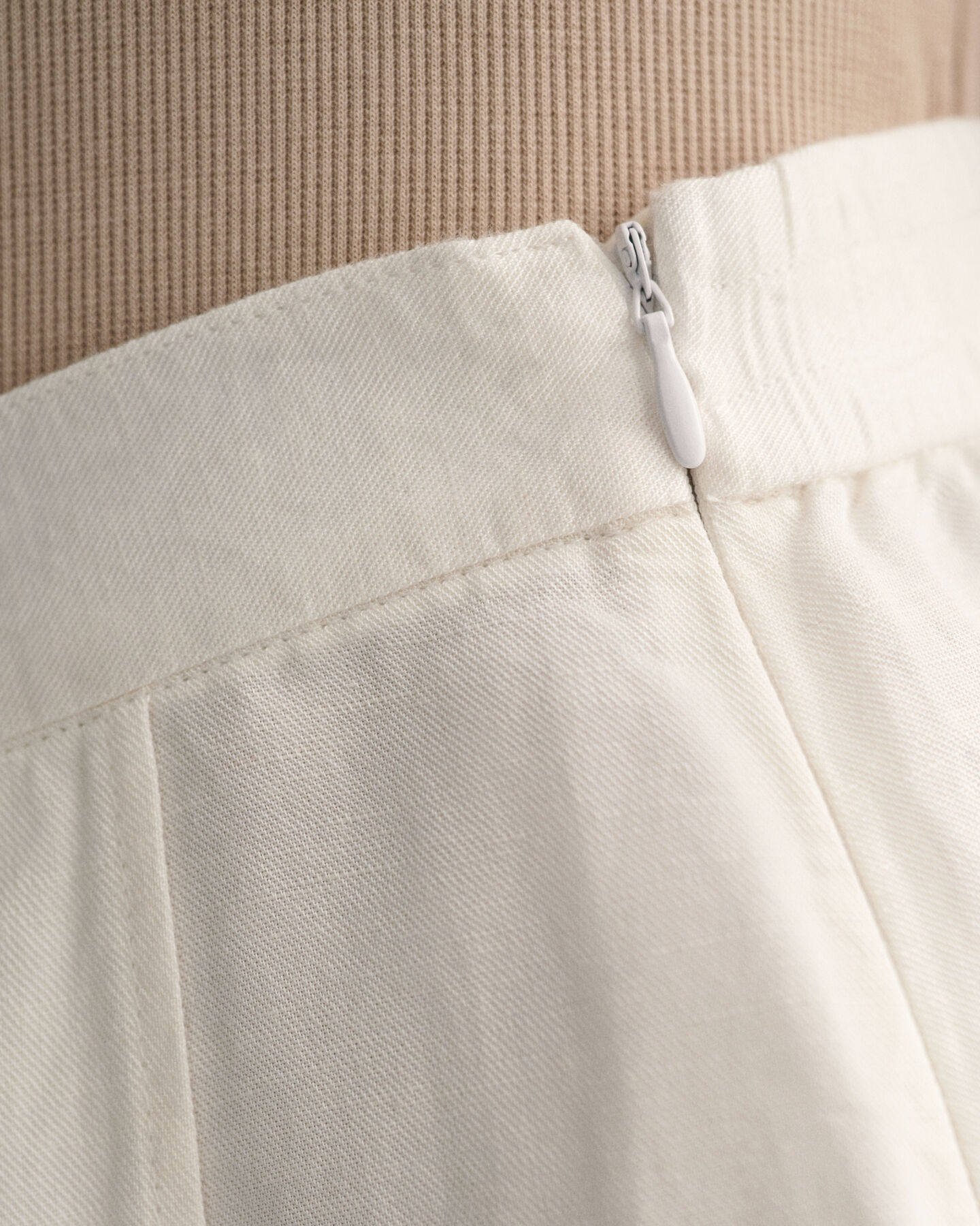 Gonna midi in lino-viscosa