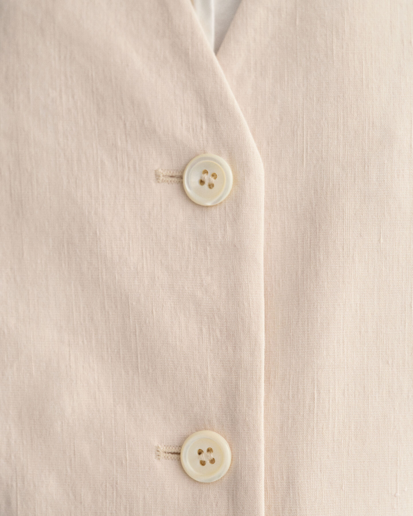 Gilet di lino elasticizzato regular fit