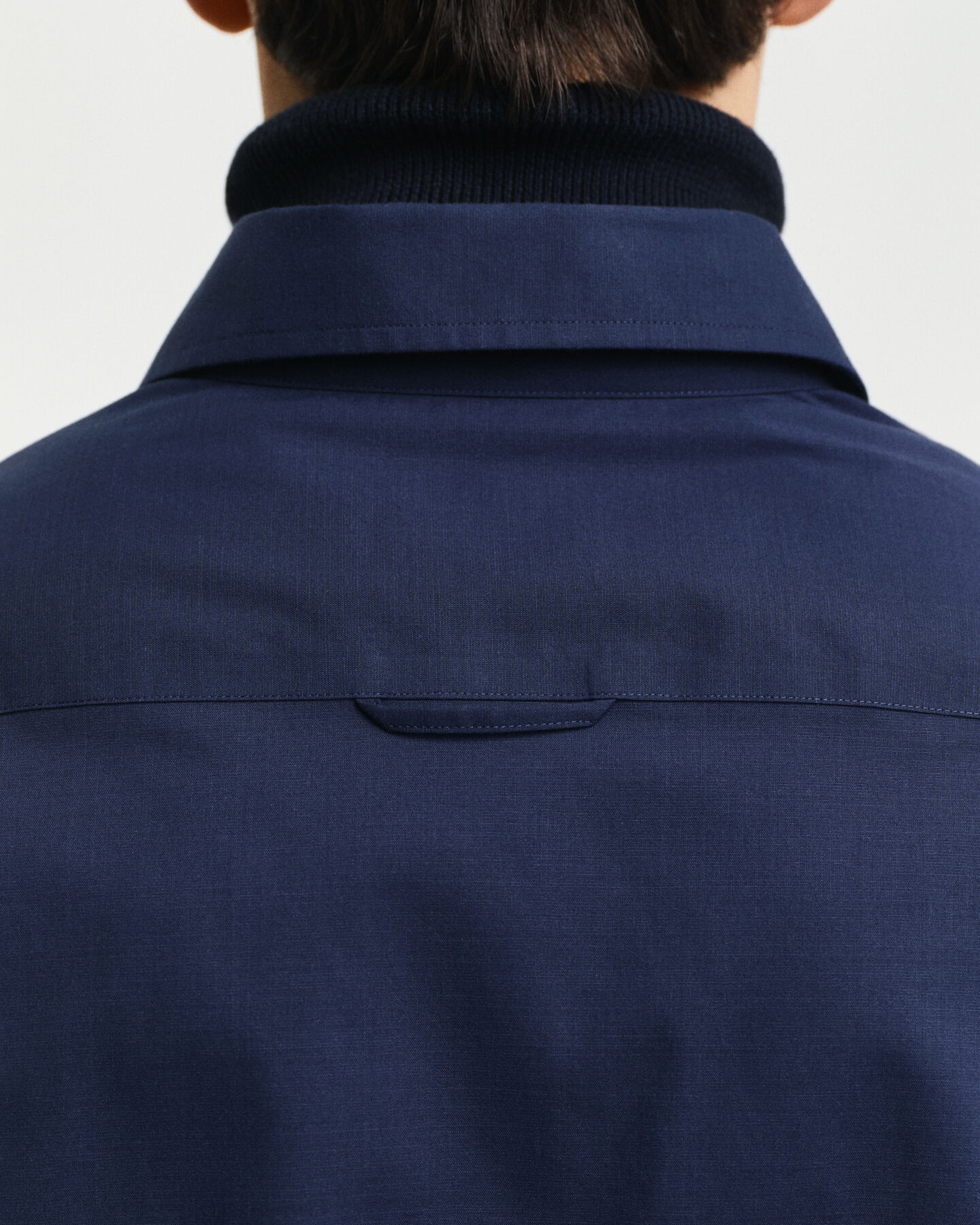 Camicia Oxford in popeline elasticizzato slim fit