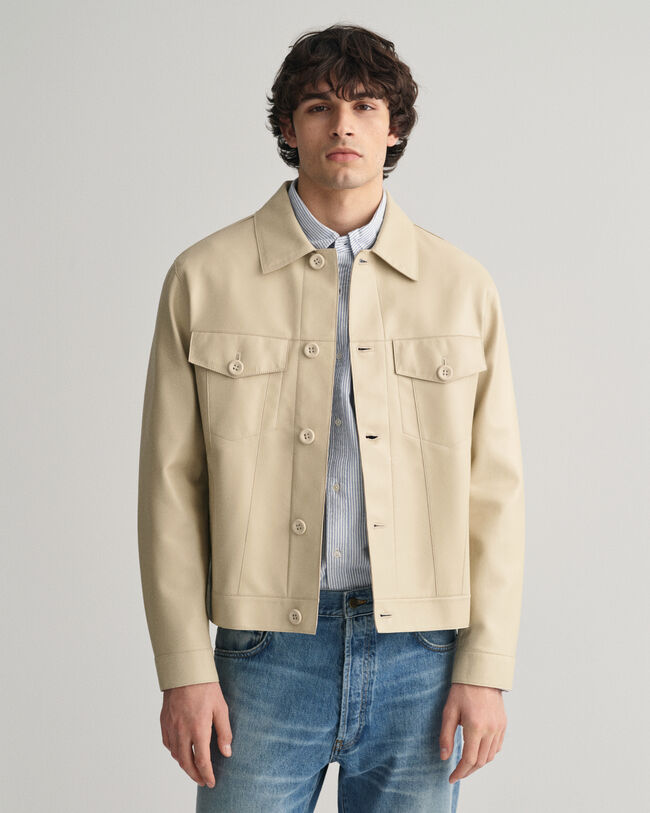 Giacca Trucker in pelle