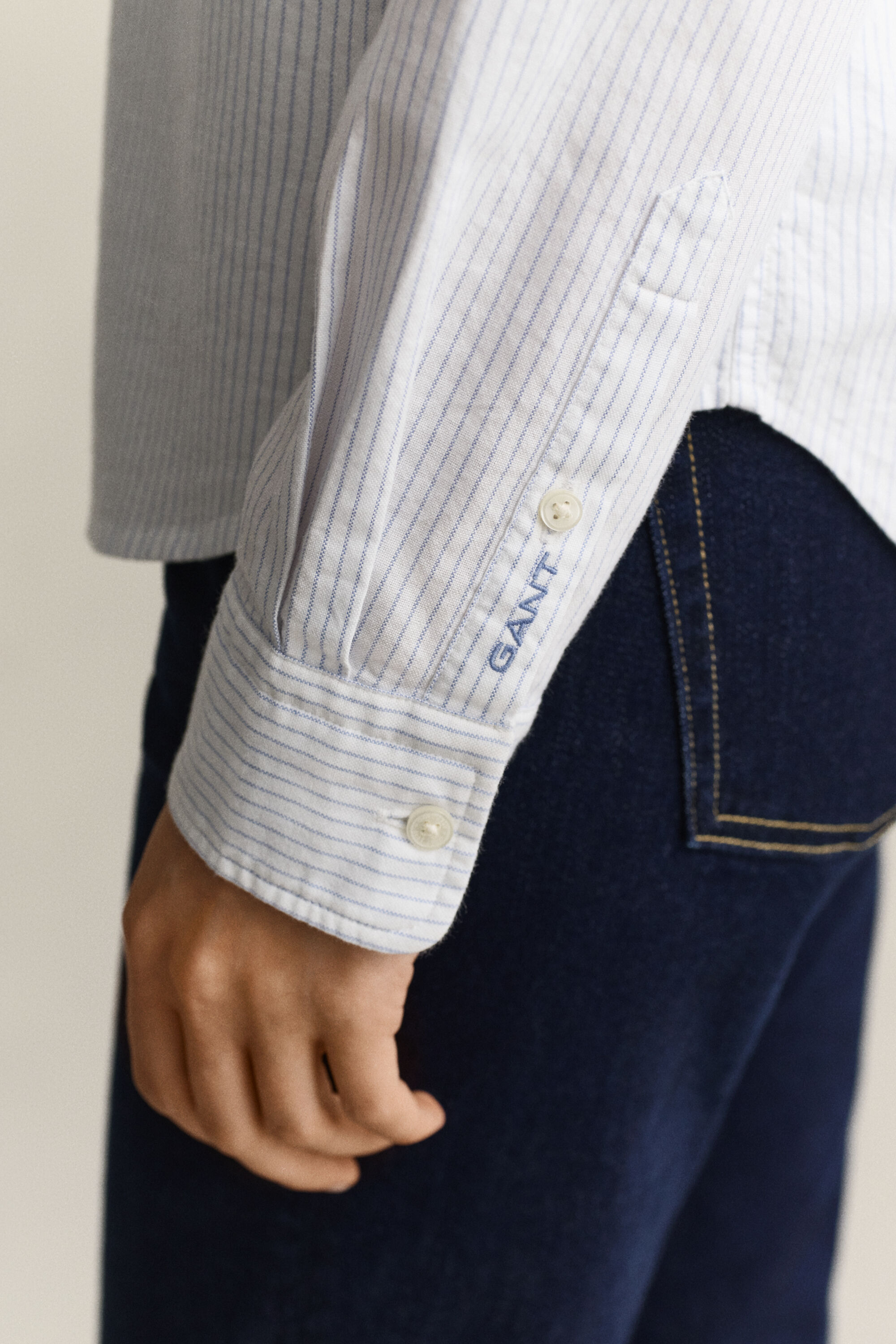 Camicia Oxford a righe Gant x Yale