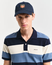 Polo in piqué colour block