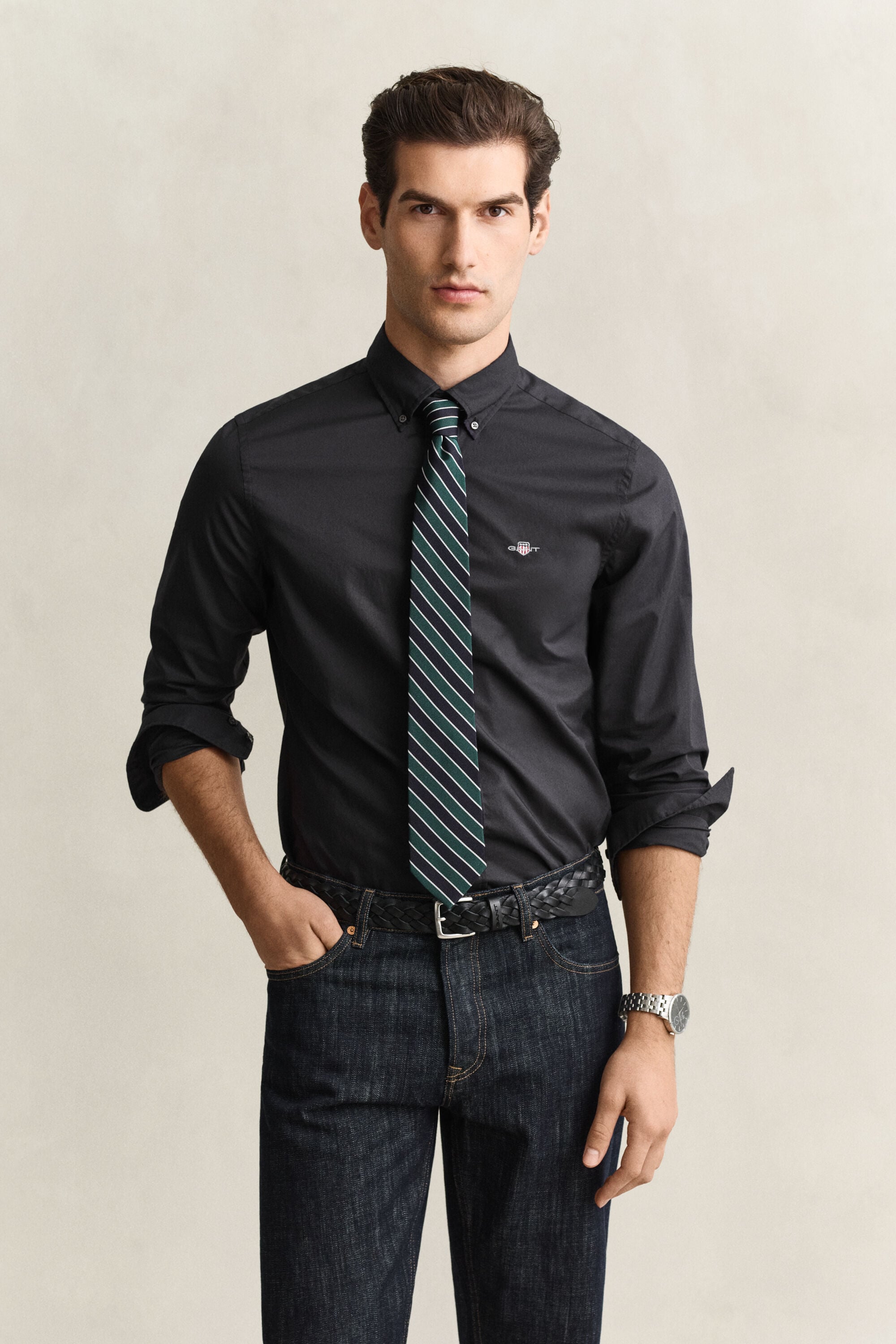 Camicia in popeline Classic slim