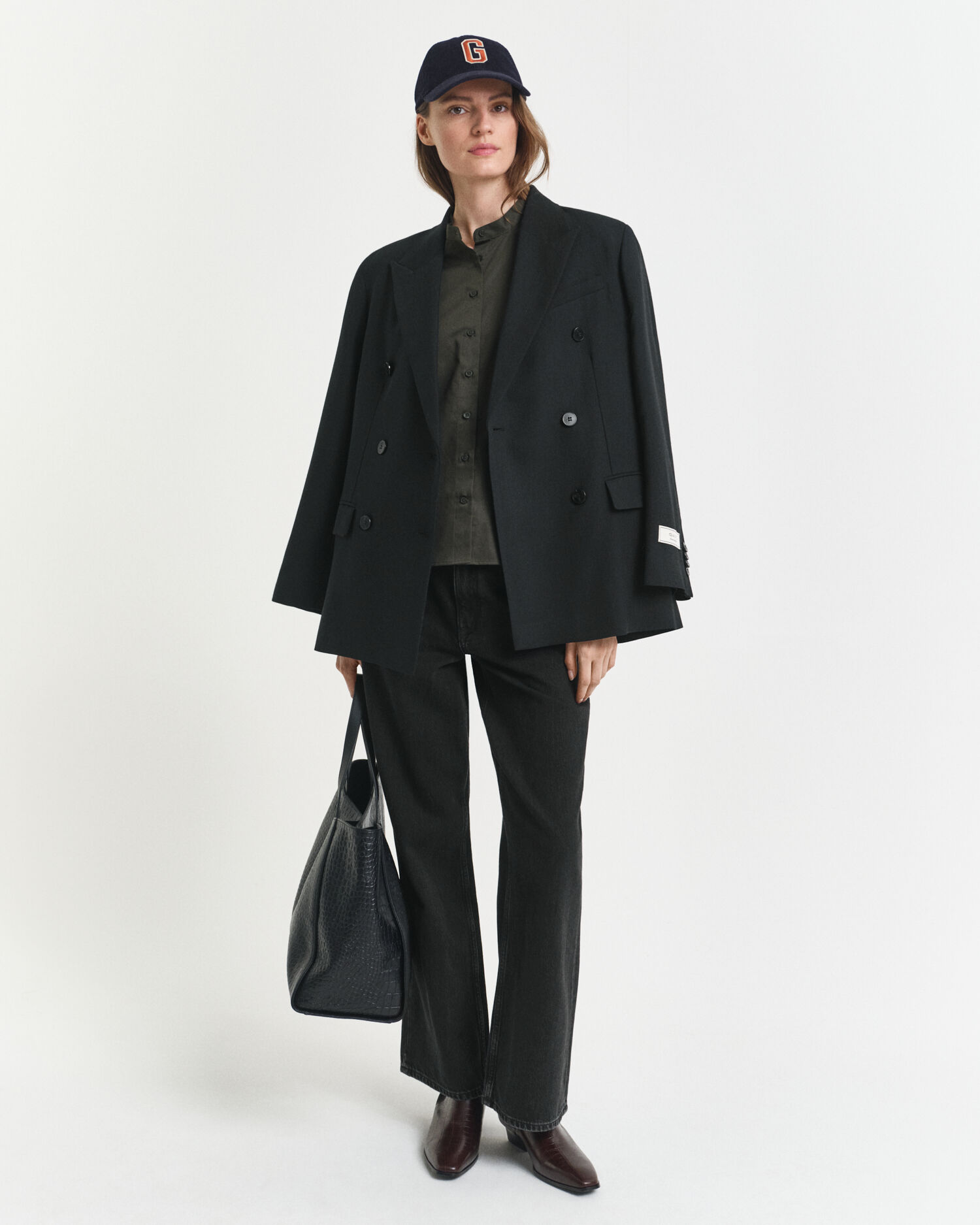 Blusa in raso di cotone