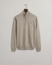 Maglia in lana d'agnello extrafine con zip corta