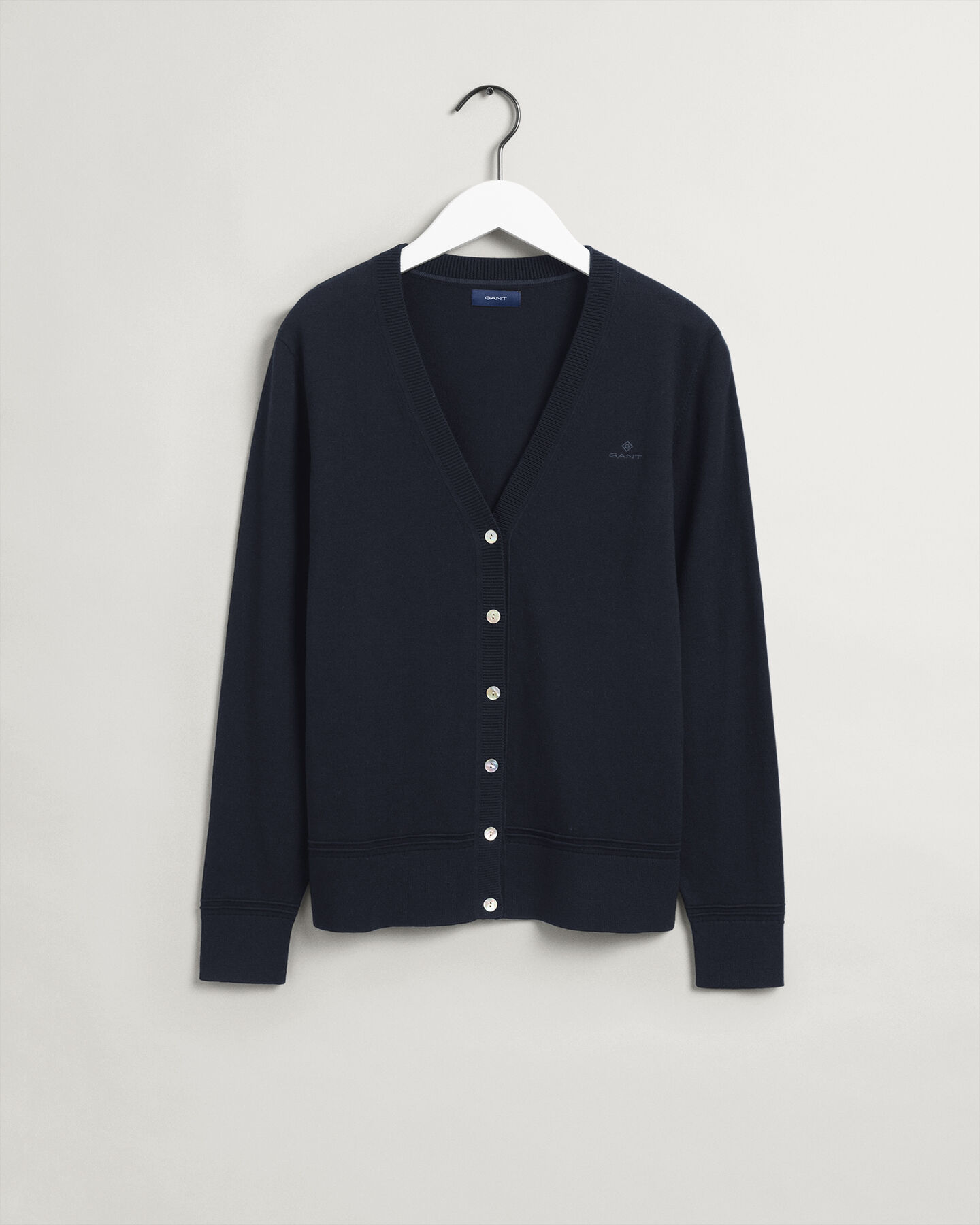 Cardigan con scollo a V in cotone leggero