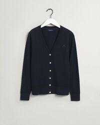 Cardigan con scollo a V in cotone leggero