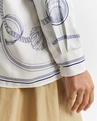 Camicia con stampa Sailing relaxed fit