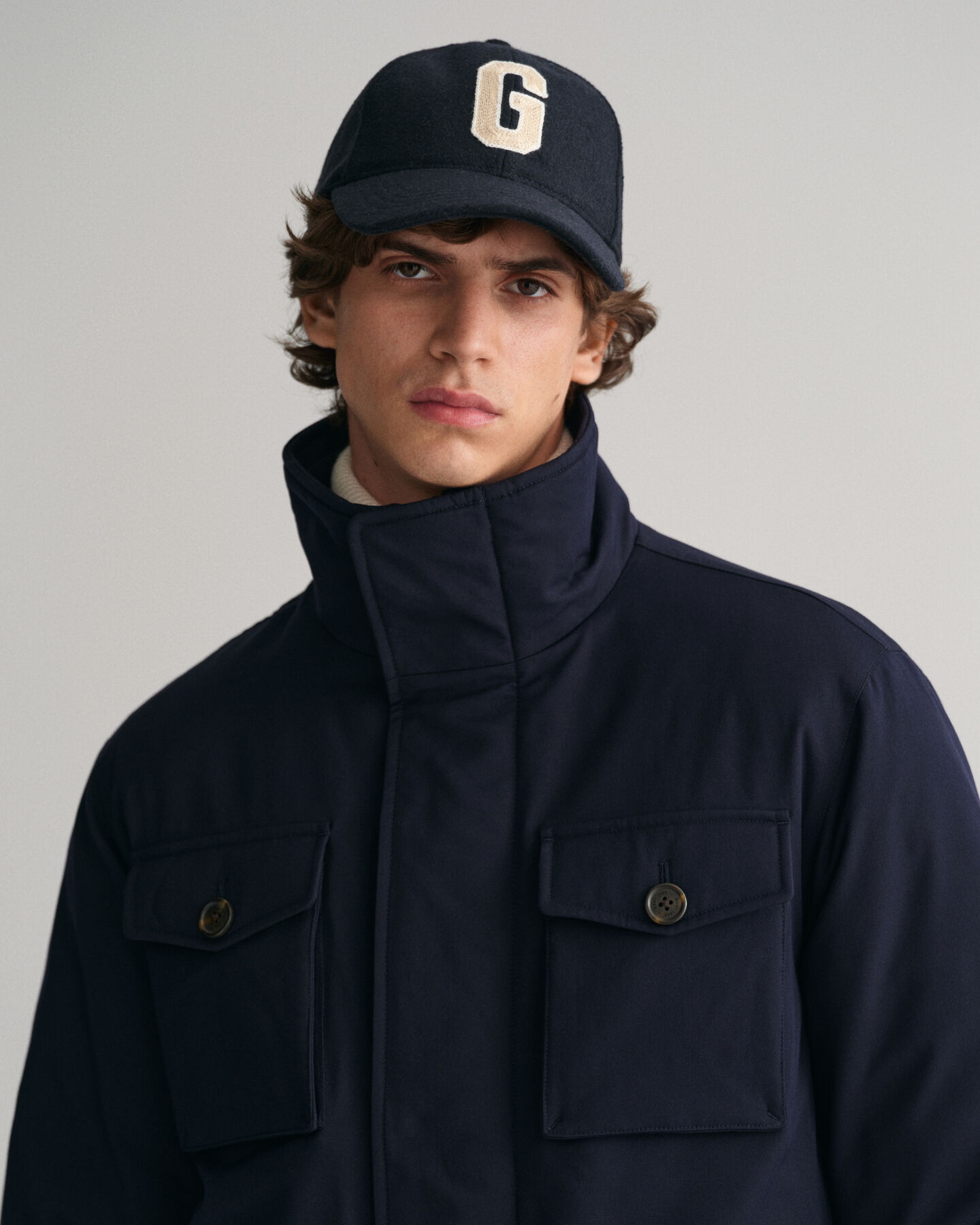 Giacca Field in flanella imbottita