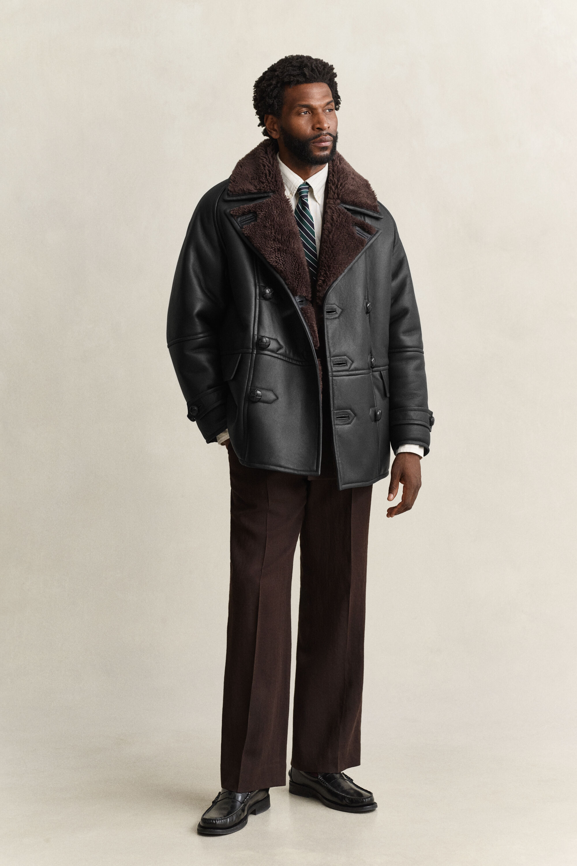 Cappotto in shearling