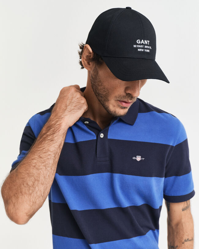 Polo in piqué colour block