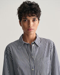 Abito chemisier in popeline a righe