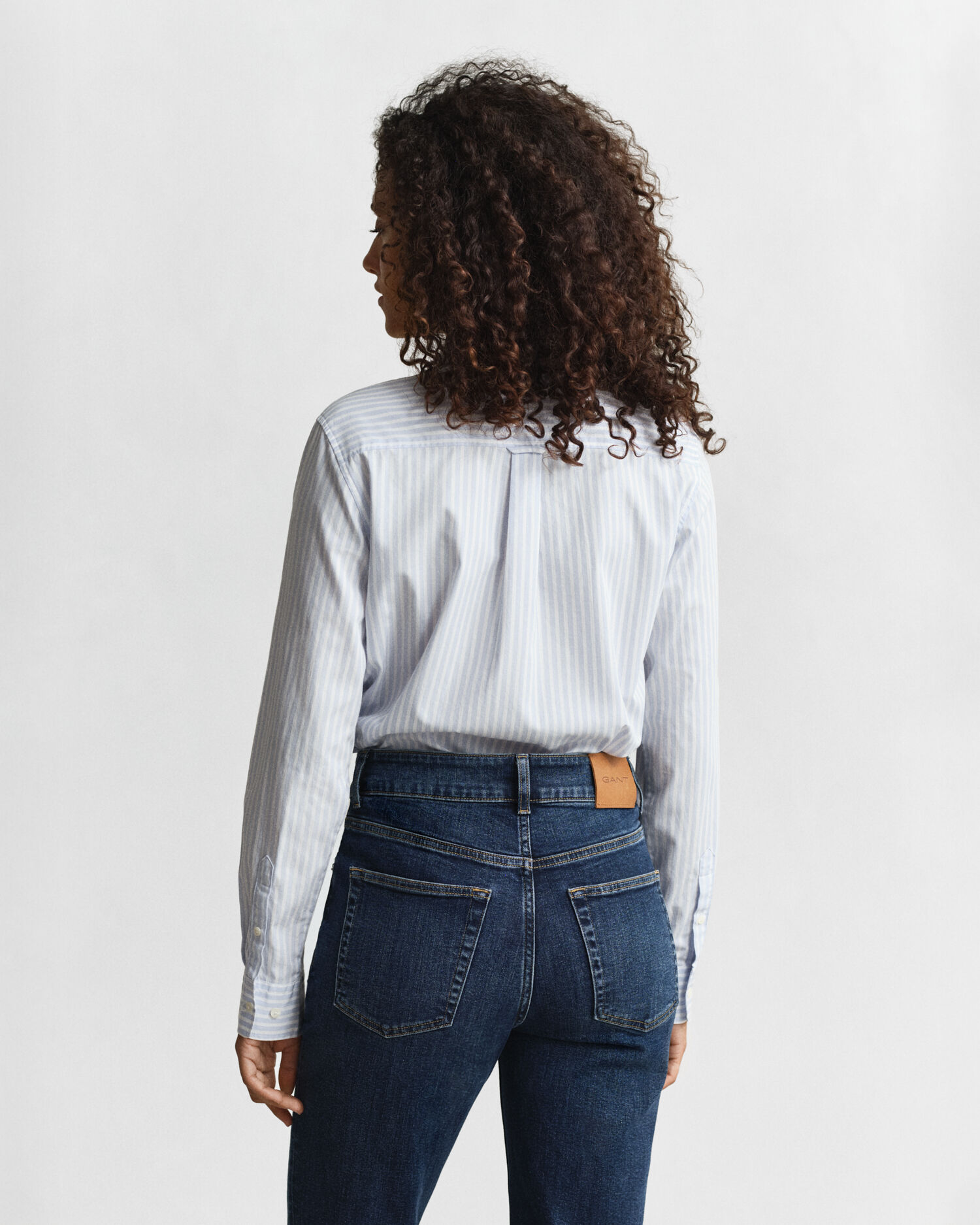 Camicia classica in popeline a righe regular fit