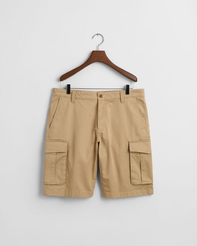 Pantaloncini cargo in twill relaxed fit